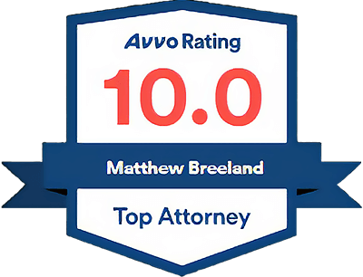 Avvo Rating 10.0 Matthew Breeland Top Attorney